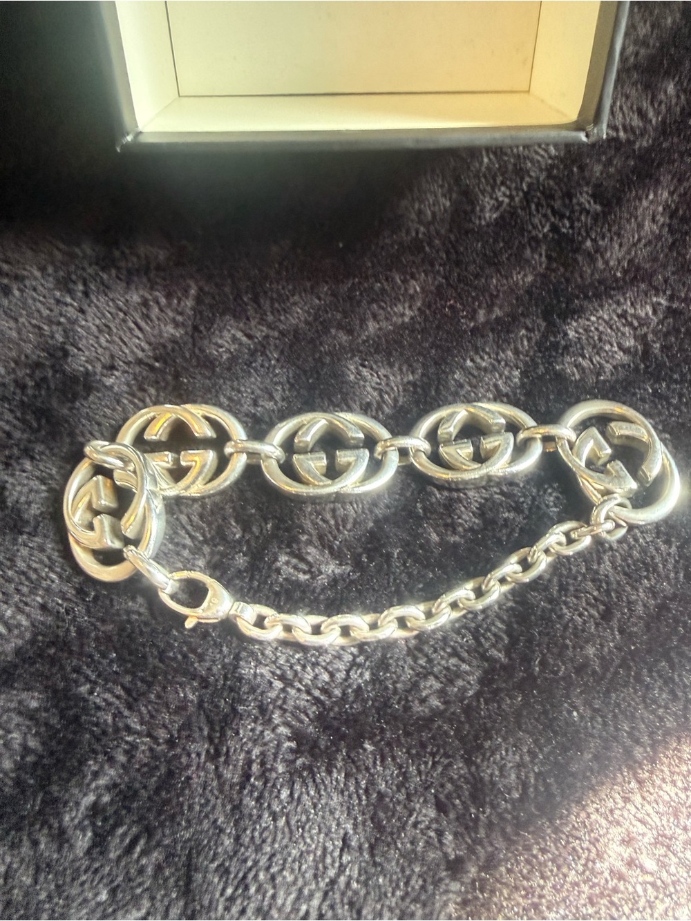 Gucci Silver Interlocking G Link Bracelet - Picture 2 of 2